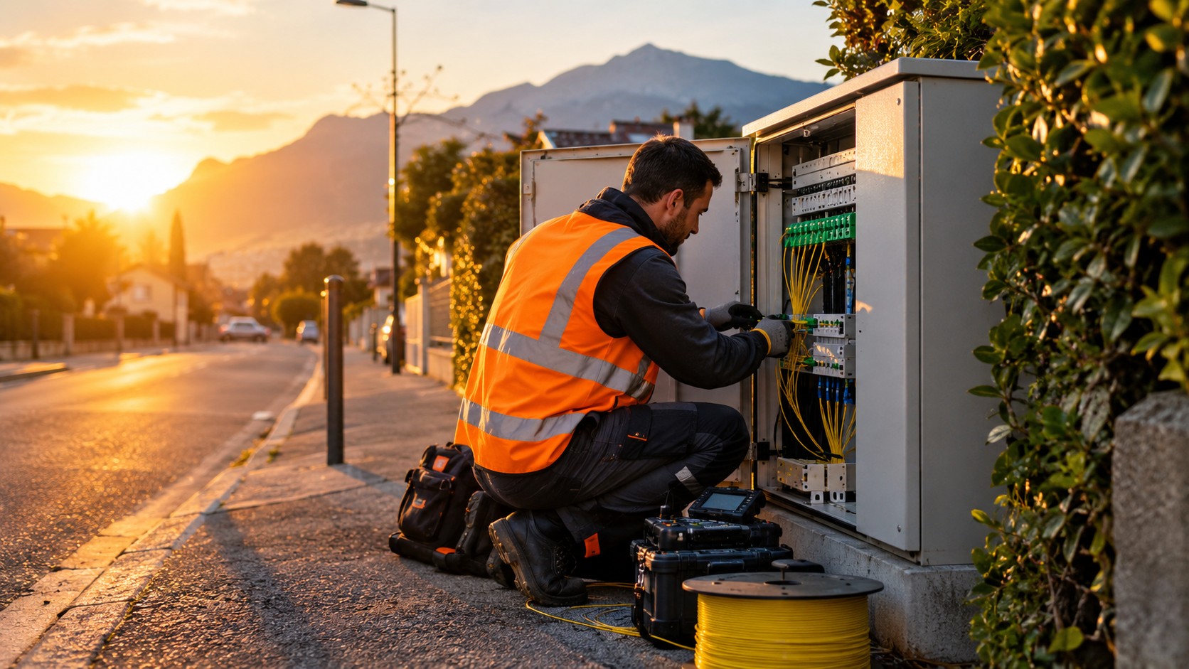 Déploiement fibre optique JFK Evolution